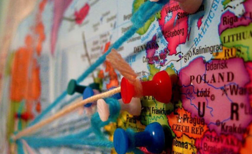 Pinned World Map